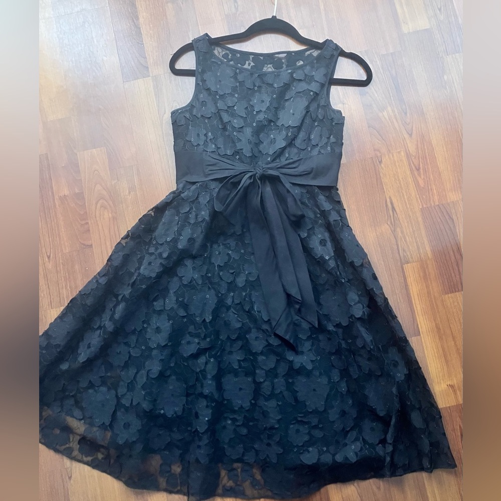Classic lace little black dress
